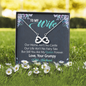 To My Wife, Infinity Hearts Necklace With Our Home Ain't No Castle Message Card, Pendant For Her, Birthday, Anniversary, Gift For Her, Jewelry For Her