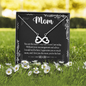 Mom, Infinity Hearts Necklace With Without Your Encouragement and Advice I Would Not Be Here Message Card, Mother's Day Gift, Birthday, Anniversary, Pendant For Her, Jewelry For Her