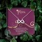 Mom, Infinity Hearts Necklace With Love You For Everything You Do Message Card, Mother's Day Gift, Birthday, Anniversary, Gift For Her, Jewelry For Her, Pendant For Her