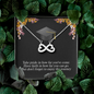 To A Beautiful Girl, Infinity Hearts Necklace With Take Pride In How Far You've Come Message Card, Convocation Day Gift For Her, Pendant For Her, Jewelry For Her