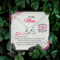 To My Mom, Infinity Hearts Necklace With All You Want Is Your Child To Be Happy Message Card, Mother's Day Gift, Birthday, Anniversary, Pendant For Her, Jewelry For Her