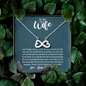 To My Wife, Infinity Hearts Necklace With You Are My Soulmate, My Partner, My Love Message Card, Jewelry For Her, Birthday Gift, Anniversary, Gift For Her, Pendant For Her