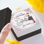 I Feel You And Your Love In The Blood That Runs Through My Veins Message Card For Wife, Gift For Her, Customized Infinity Necklace For Sweetheart, Birthday