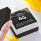 To A Beautiful Girl, Infinity Hearts Necklace With Take Pride In How Far You've Come Message Card, Convocation Day Gift For Her, Pendant For Her, Jewelry For Her