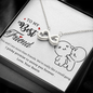 To My Best Friend, Infinity Hearts Necklace With You And I Are More Than Friends Message Card, Necklace for Her, Pendant For Her, Birthday, Gift For Her, Jewelry For Her