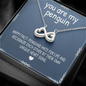 You Are My Penguin, Infinity Hearts Necklace With Message Card, Birthday, Anniversary Gift For Wife, Jewelry For Her, Pendant For Her, Gift For Wife From Husband