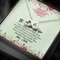 To My Wife, I May Not Be Your First Love But I Just Want To Be Your Last Everything, Jewelry For Her, Infinity Necklace, Valentine's Gift, Present For Her