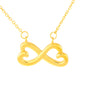 You Transformed My Imperfections Into Perfections Message For Her, Present For Wife, Couple Accessories, Infinity Shape Pendant for Soulmate, Couple Necklace