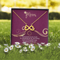 Mom, Infinity Hearts Necklace With Love You For Everything You Do Message Card, Mother's Day Gift, Birthday, Anniversary, Gift For Her, Jewelry For Her, Pendant For Her