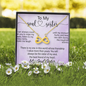 To My Soul Sister, Infinity Hearts Necklace With I Can Always Count On You To Wipe My Tears Message Card, Birthday, Gift For Her, Necklace for Her, Jewelry For Her