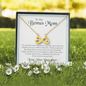 To My Bonus Mom, Infinity Hearts Necklace With You Are The Best Mother Anyone Could've Asked For Message Card, Mother's Day Gift, Pendant For Her, Birthday, Anniversary, Gift For Her, Jewelry For Her