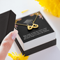 To A Beautiful Girl, Infinity Hearts Necklace With Take Pride In How Far You've Come Message Card, Convocation Day Gift For Her, Pendant For Her, Jewelry For Her