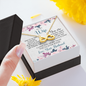 To My Wife, Infinity Hearts Necklace With I Will Always Be There Just Remember That Message Card, Jewelry For Her, Birthday, Gift For Her, Pendant For Her, Message Card