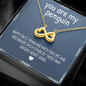 You Are My Penguin, Infinity Hearts Necklace With Message Card, Birthday, Anniversary Gift For Wife, Jewelry For Her, Pendant For Her, Gift For Wife From Husband