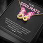 To My Soulmate, I love You Forever And Always, Gift For Love, Anniversary, Infinity Necklace, Silver Pendant For Wife, Jewelry, Couple Accessories, Couple Gift