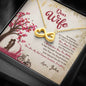 To My Wife, You Are My Soulmate, Infinity Pendant, Customized Gift, Gift For Wife, Anniversary, Birthday, Custom Couple Gifts, Customized Infinity Necklace