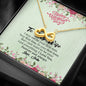 To My Wife, I May Not Be Your First Love But I Just Want To Be Your Last Everything, Jewelry For Her, Infinity Necklace, Valentine's Gift, Present For Her