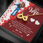 Being With You Is My Only Dream, Customized Infinity Necklace, Gift For Wife, Custom Couple Gifts Infinity, Jewelry For Her, Birthday, Gift For Her, Anniversary