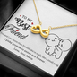 To My Best Friend, Infinity Hearts Necklace With You And I Are More Than Friends Message Card, Necklace for Her, Pendant For Her, Birthday, Gift For Her, Jewelry For Her