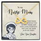 To My Nurse Mom, Infinity Hearts Necklace, Mother's Day, Christmas, Anniversary, Gift For Her From Daughter, Valentine's Day, Jewelry For Mom, Pendant For Mom From Daughter