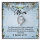 Mom, Forever Love Necklace With For All The Times That I Forget To Thank You Message Card, Pendant For Her, Mother's Day Gift, Birthday, Anniversary Gift For Her, Jewelry For Her