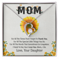 Mom, Forever Love Necklace With For All The Special Little Things You Do Message Card, Mother's Day Gift From Daughter, Birthday, Anniversary, Jewelry For Her, Pendant For Her