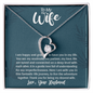 To My Wife, Forever Love Necklace With You Are My Soulmate, My Partner, My Love Message Card, Jewelry For Her, Birthday Gift, Anniversary, Gift For Her, Pendant For Her