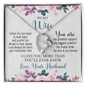 To My Wife, Forever Love Necklace With I Will Always Be There Just Remember That Message Card, Jewelry For Her, Birthday, Gift For Her, Pendant For Her, Message Card