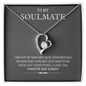 My Soulmate, Forever Love Necklace With Message Card, Jewelry For Her, Anniversary, Birthday, Gift For Her, Pendant For Her, Attractive Necklace With Message Card