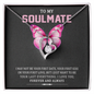 To My Soulmate, Forever Love Necklace With I May Not Be Your First Kiss But I Want To Be Your Last Message Card, Pendant For Her, Birthday, Anniversary, Gift For Her, Jewelry For Her