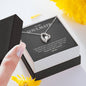 To My Soulmate Silver Forever Love Necklace, Gift for Your Better Half, I Love You Forever and Always Necklace, Pendant with Message Card, Couple Gifts, Jewelry for Her