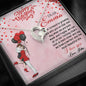 My Dear Wife, I Look Forward To Growing Old With You, Birthday, Gift For Her, Silver Gold Pendant, Valentine’s Gift, Heart Shape Necklace With Message Card