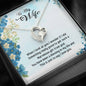 Couple Gifts, Gold/silver Necklace From Husband, Forever Love Heart Necklace With Message Card, Jewelry for Her, Gift for Valentine's Day, Christmas, Anniversary