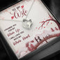 To My Wife I Will Love You With My Whole Heart, Heart Shape Necklace, Valentine's Day, Couple Collection, Pendant With a Message Card, Pendant for Anniversary