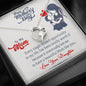 Forever Love Necklace Demand Message Card, Silver Pendant, Happy Mother's Day To My Beautiful Mom, Gift For Her, Jewelry, Present, Mom/Daughter Gift