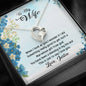 To My Wife, You Have Been A Blessing In My Life And This Is Just To Say That I love You, Name Necklace, Gift , Couple Accessories, Customized Heart Necklace