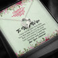 Forever Love Necklace With Message Card, to My Wife I Just Want to Be Your Last Everything Necklace, Couple Gifts, Jewelry for Her, Gift for Her, Gift for Valentine's Day