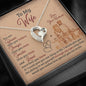Gift for Valentine's Day for Wife, Heart Shape Necklace, Couple Collection, Jewelry, Present for Her, to My Wife You Are So Special to Me Pendant