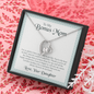To My Bonus Mom, Forever Love Necklace With You Are The Best Mother Anyone Could've Asked For Message Card, Mother's Day Gift, Pendant For Her, Birthday, Anniversary, Gift For Her, Jewelry For Her