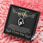 To My Beautiful Wife, Forever Love Necklace With You Are The Most Precious Treasure I Have In Life Message Card, Jewelry For Her, Birthday Gift, Anniversary, Gift For Her, Pendant For Her
