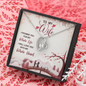 To My Wife, Forever Love Necklace With I Promise You My Whole Life Message Card, Pendant For Her, Birthday, Gift For Her, Jewelry For Her, Anniversary Gift