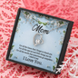 Mom, Forever Love Necklace With For All The Times That I Forget To Thank You Message Card, Pendant For Her, Mother's Day Gift, Birthday, Anniversary Gift For Her, Jewelry For Her