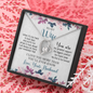 To My Wife, Forever Love Necklace With I Will Always Be There Just Remember That Message Card, Jewelry For Her, Birthday, Gift For Her, Pendant For Her, Message Card