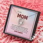 To My Mom, Forever Love Necklace With Your Smile Brightens Each Day Message Card, Mother's Day Gift, Pendant For Her, Anniversary, Birthday, Gift For Her, Jewelry For Her