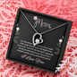 Mom, Forever Love Necklace With You Made Me Feel Loved, And Taught Me So Much In Life Message Card, Mother's Day Gift, Birthday, Anniversary, Pendant For Her, Jewelry For Her