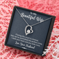 To My Beautiful Wife, Forever Love Necklace With We've Committed The Perfect Crime Message Card, Pendant For Her, Jewelry For Her, Anniversary, Birthday, Gift For Her