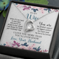 To My Wife, Forever Love Necklace With I Will Always Be There Just Remember That Message Card, Jewelry For Her, Birthday, Gift For Her, Pendant For Her, Message Card