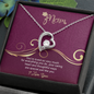 Mom, Forever Love Necklace With Love You For Everything You Do Message Card, Mother's Day Gift, Birthday, Anniversary, Gift For Her, Jewelry For Her, Pendant For Her