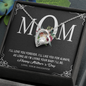 To My Beautiful Mom, Forever Love Necklace, Birthday, Mother's Day, Christmas, Anniversary, Gift For Her, Valentine's Day, Jewelry For Mom, Pendant For Mom