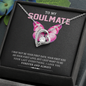 To My Soulmate, Forever Love Necklace With I May Not Be Your First Kiss But I Want To Be Your Last Message Card, Pendant For Her, Birthday, Anniversary, Gift For Her, Jewelry For Her